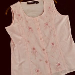 Pink Beaded Top